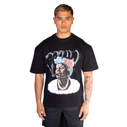 UP IN SMOKE T-SHIRT BLACK