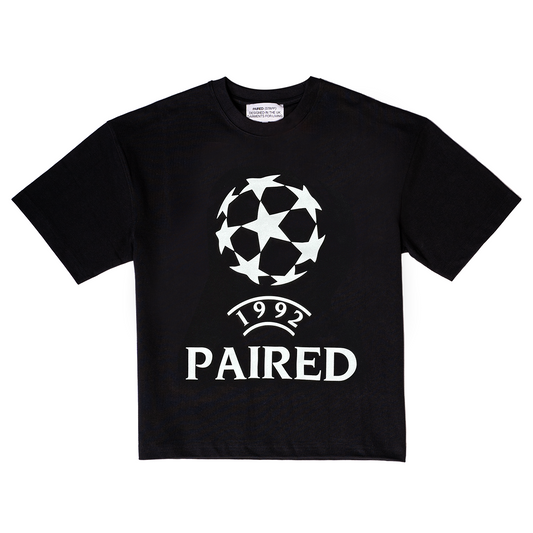 PAIRED EUROPEAN NIGHTS TEE BLACK
