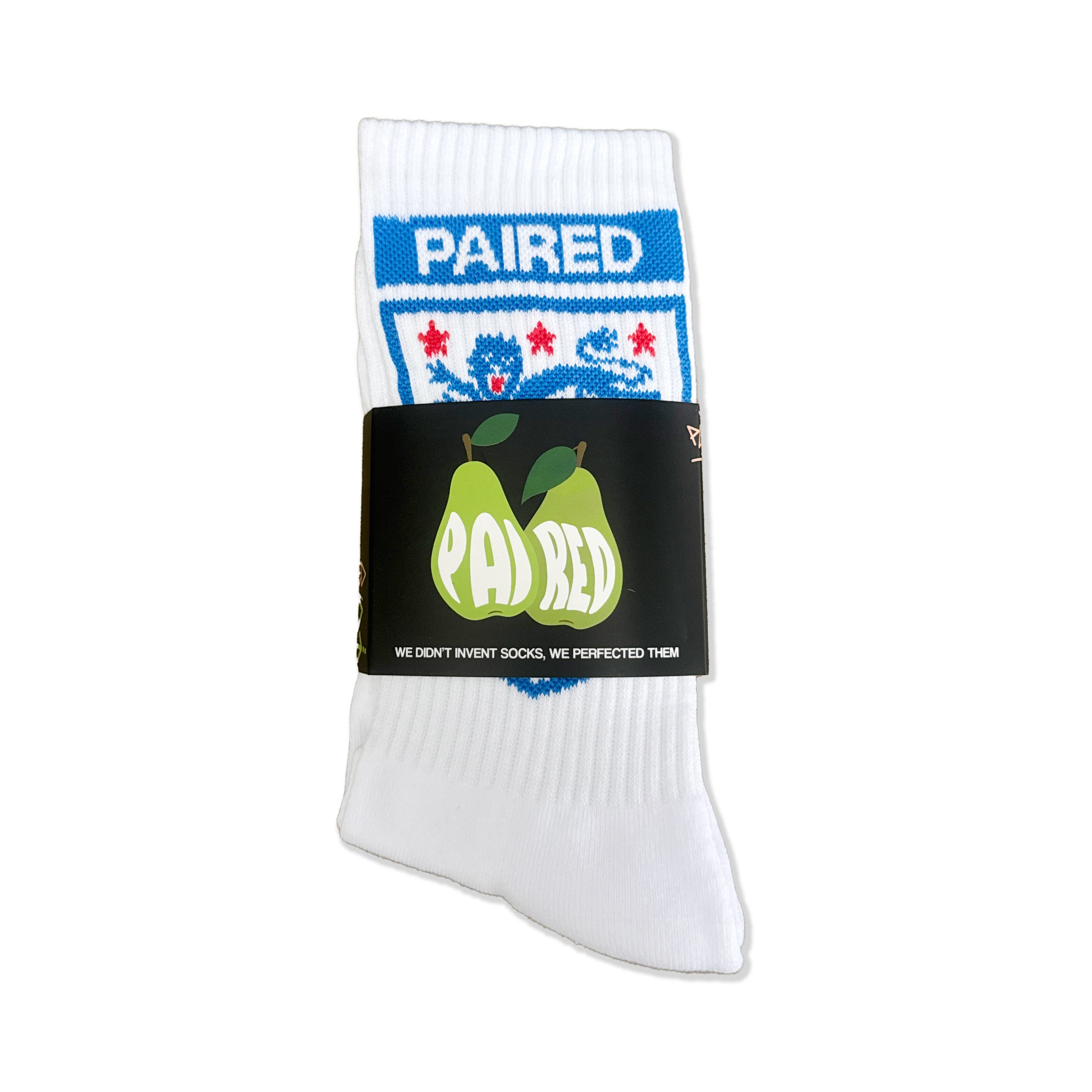 THREE LIONS ON A SOCK