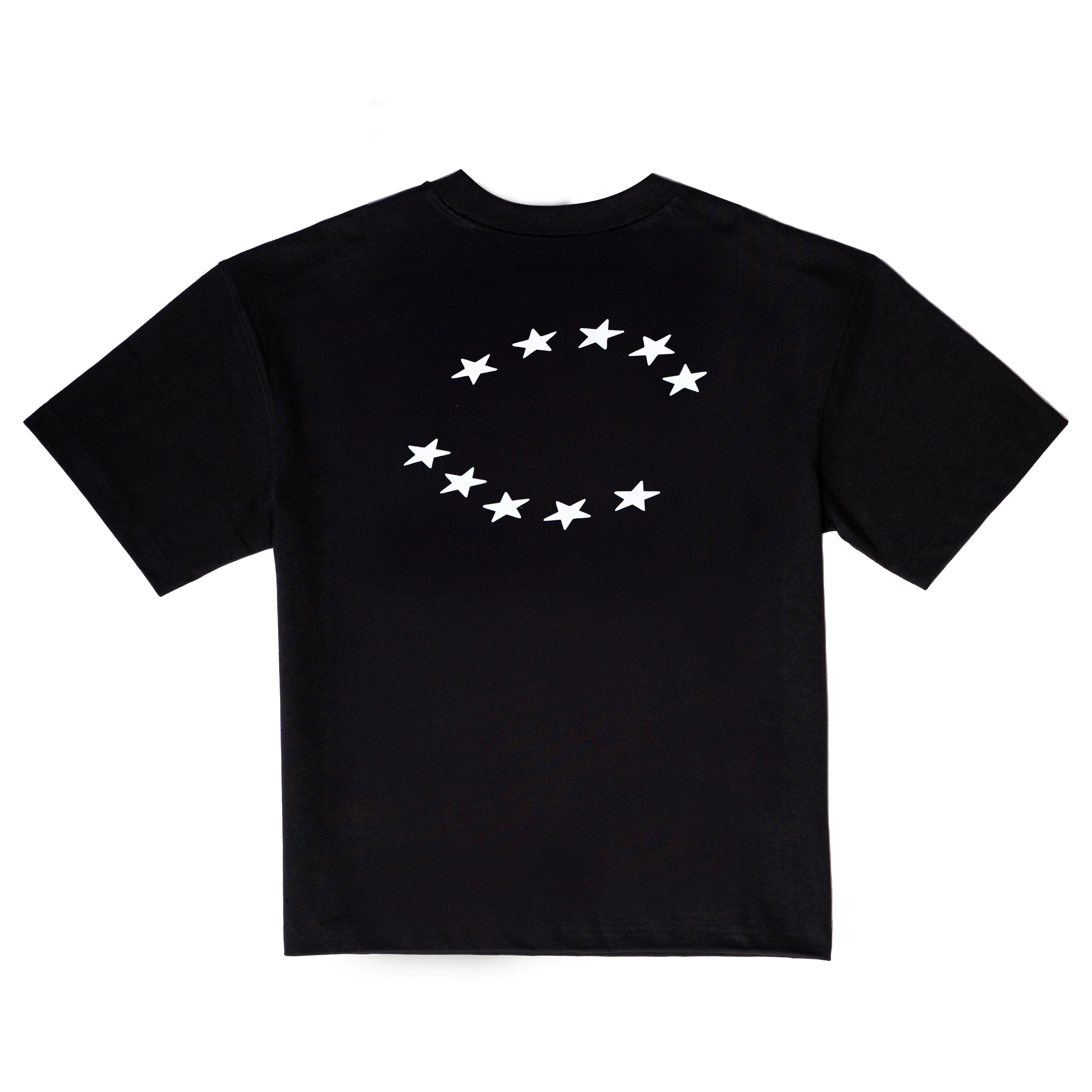 STARS ON YOUR GARMS TEE BLACK