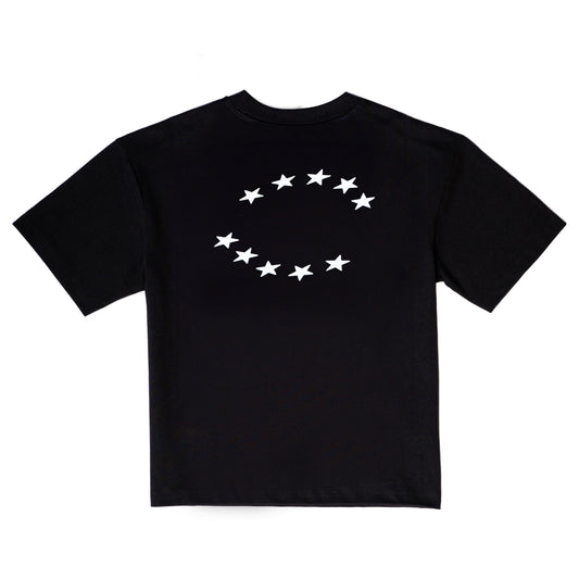 STARS ON YOUR GARMS TEE BLACK