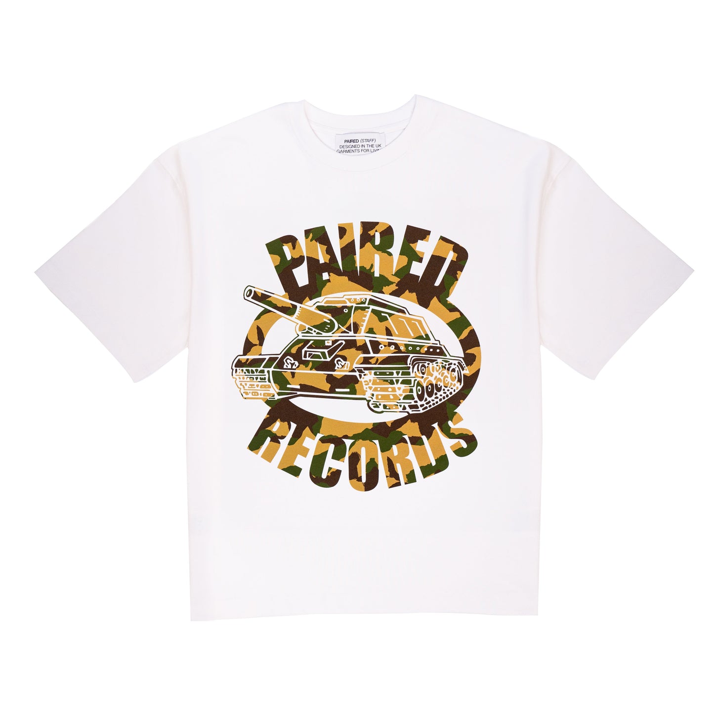 HEAVY ARTILLERY T-SHIRT CAMO WHITE