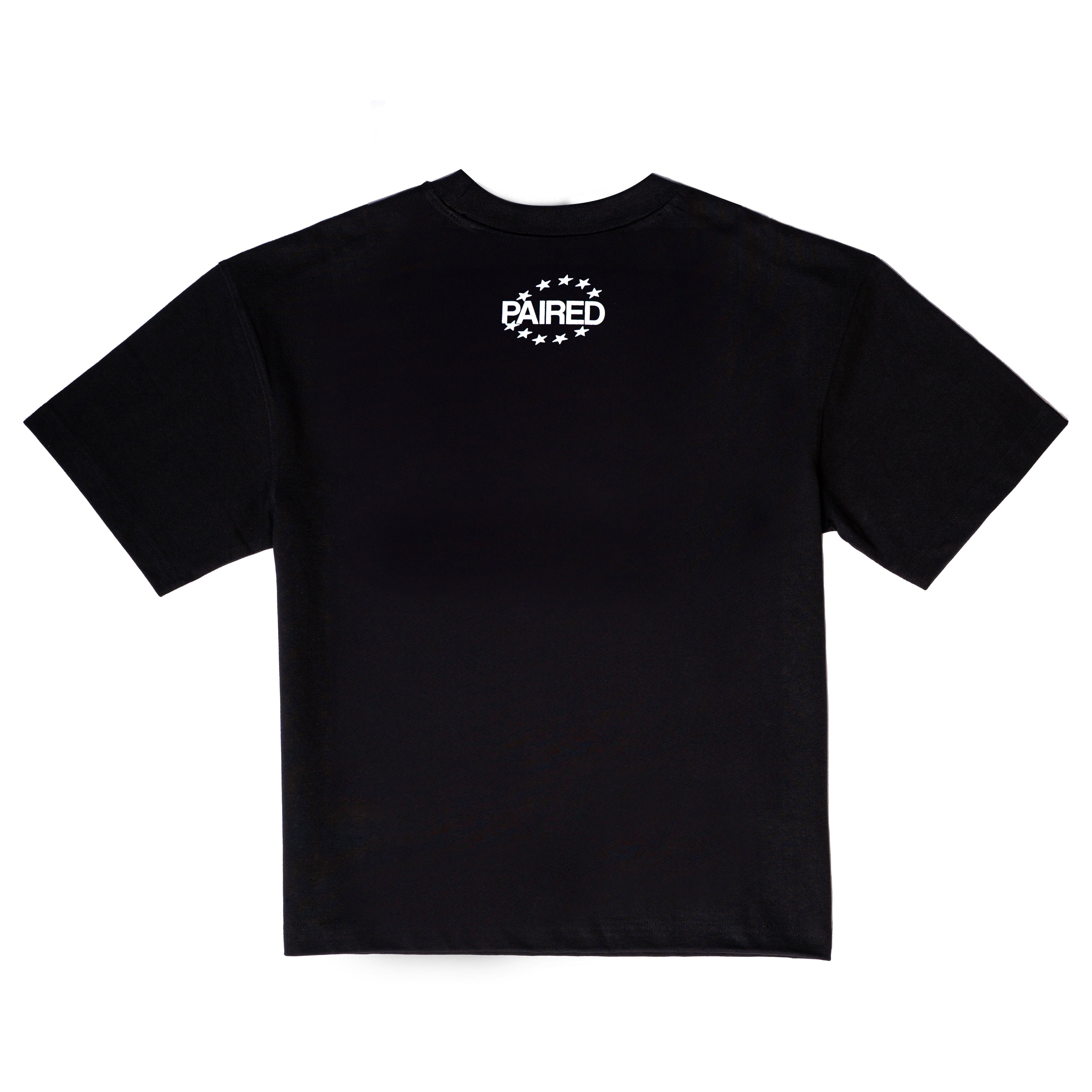 PAIRED EUROPEAN NIGHTS TEE BLACK